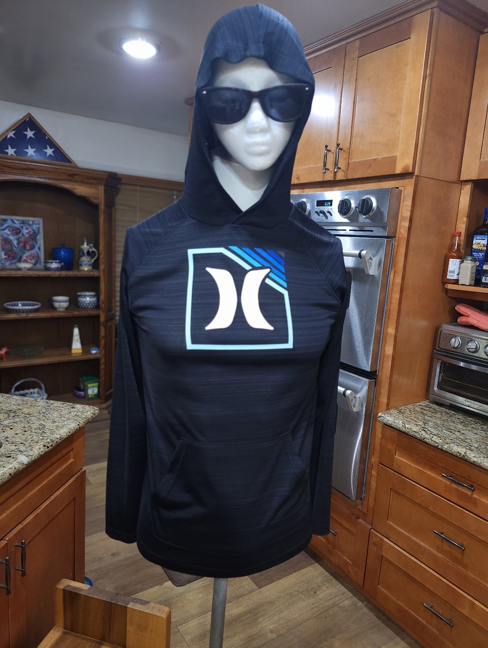 Hurley Performance H2O-Dri Pullover Hoodie Dark Heather Grey Sz Youth 13-15 Yrs.